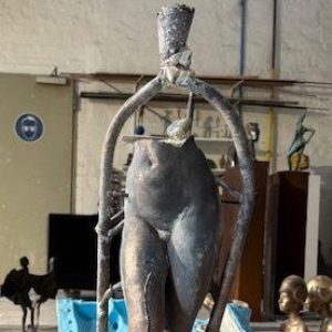 Bronze-Teilguss mit Angusssystem