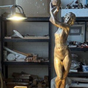 Bronzeguss in Bearbeitung